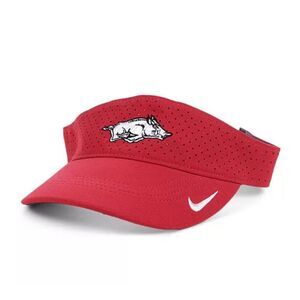Nike Arkansas Razorbacks Red Sideline Dri-FIT Adjustable Visor Hat
